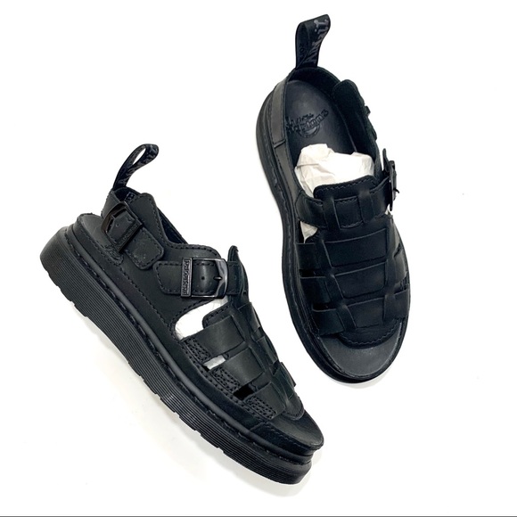 Dr. Martens Black Mono Fisherman Sandals - Picture 4 of 15